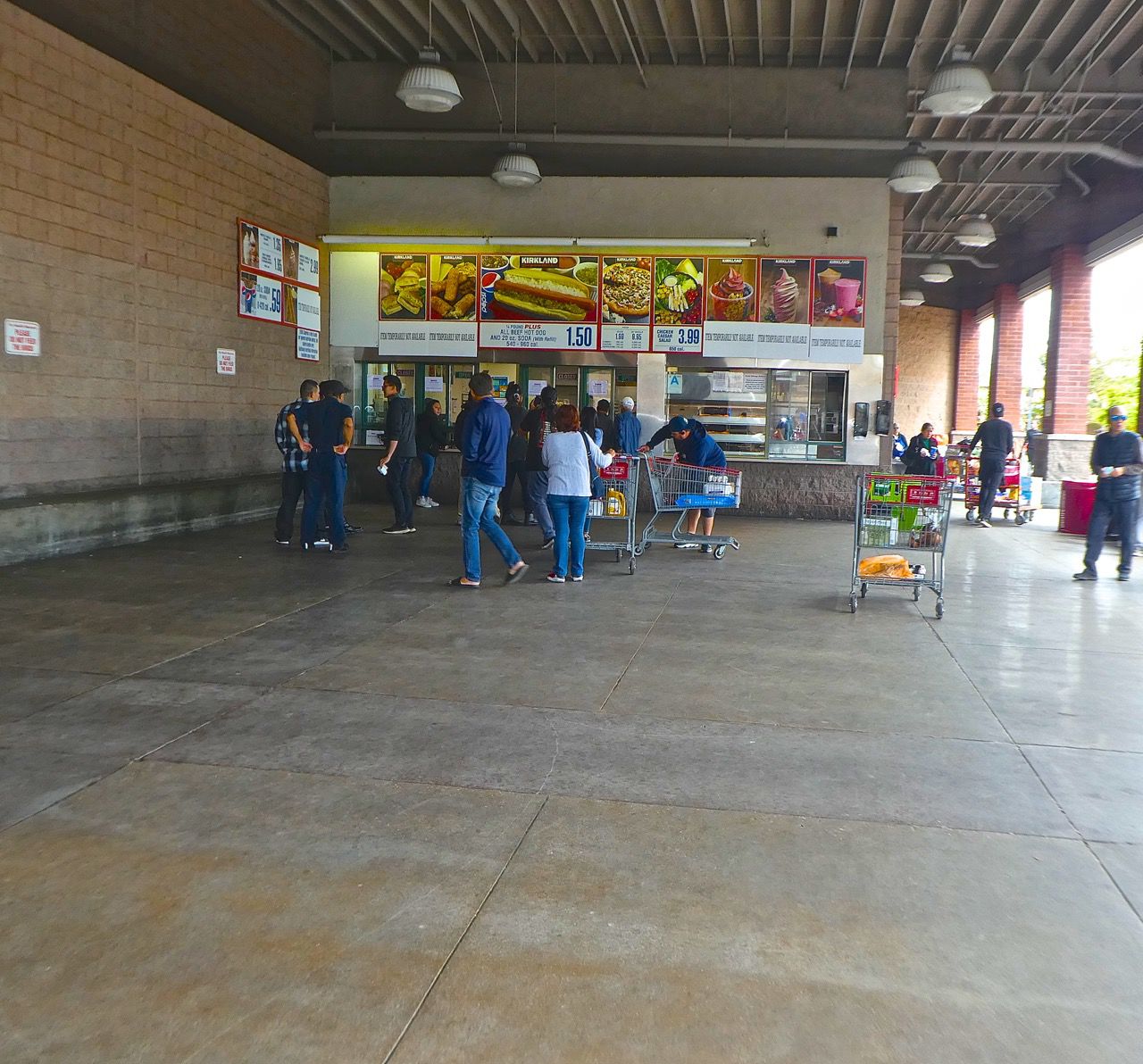 Food stand at Costco